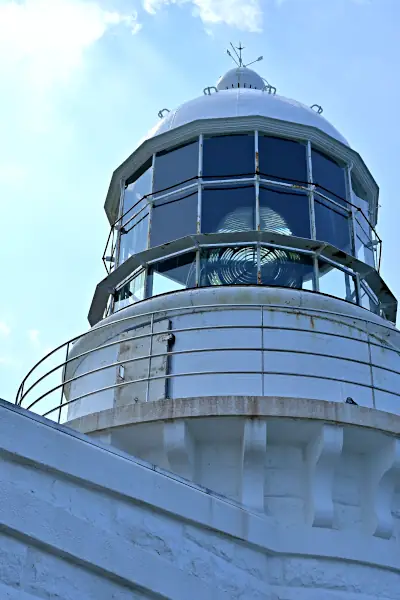 Lighthouse with Fresnel lens visible