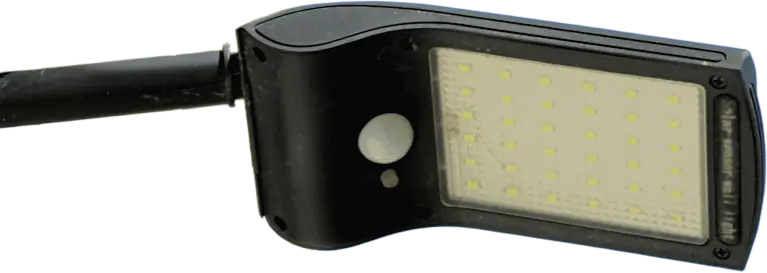 Passive infrared motion detecting solar security light