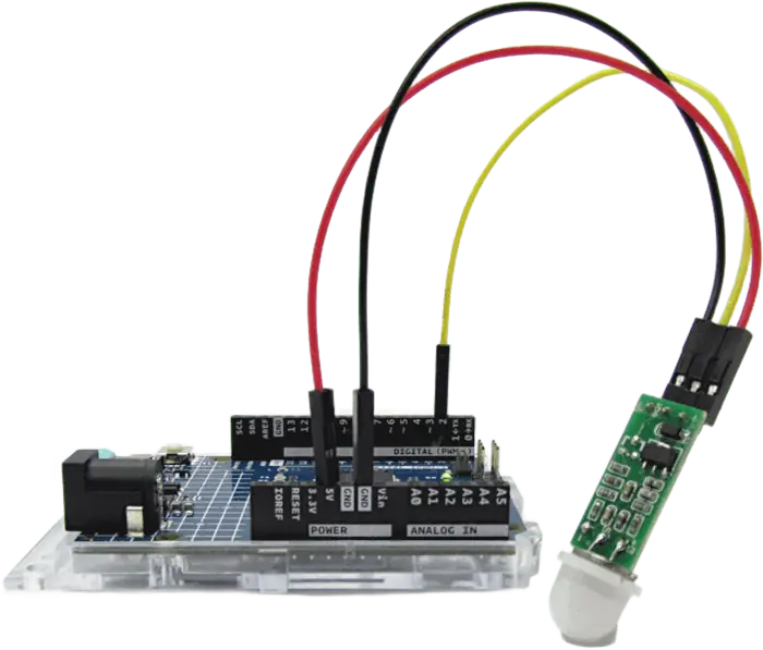 SR505 PIR Sensor to Arduino Wiring