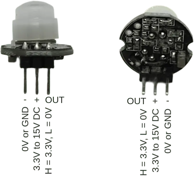 SR602 PIR Sensor Pinout