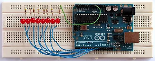 Learn about electronics: Arduino platform electronic breadboard circuit