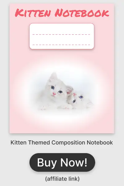 Kitten Notebook Ad