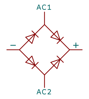 bridge rectifier symbol