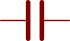 Capacitor symbol for non-polarized capacitors