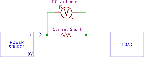 Current shunt circuit diagram example