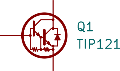 NPN Darlington Transistor Symbol