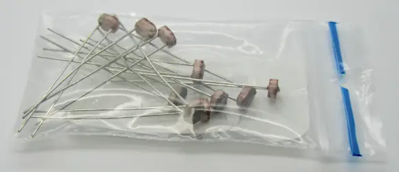 A packet of light dependent resistors for hobby use