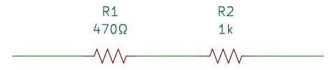 Two resistors in series