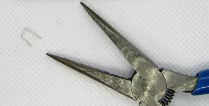 Wire Link Bent from a Resistor Leg Offcut