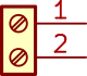Connector symbol used in circuit diagrams