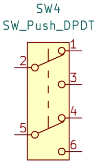 Schematic symbol of a DPDT switch