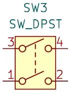 DPST switch schematic symbol