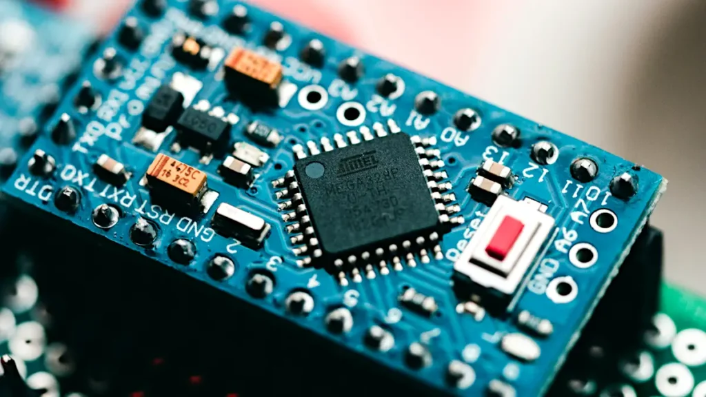 A prototype board with 8-bit AVR microcontroller used for embedded system development
