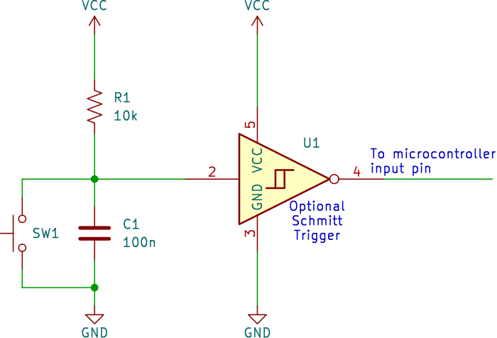 Simple switch debounce circuit